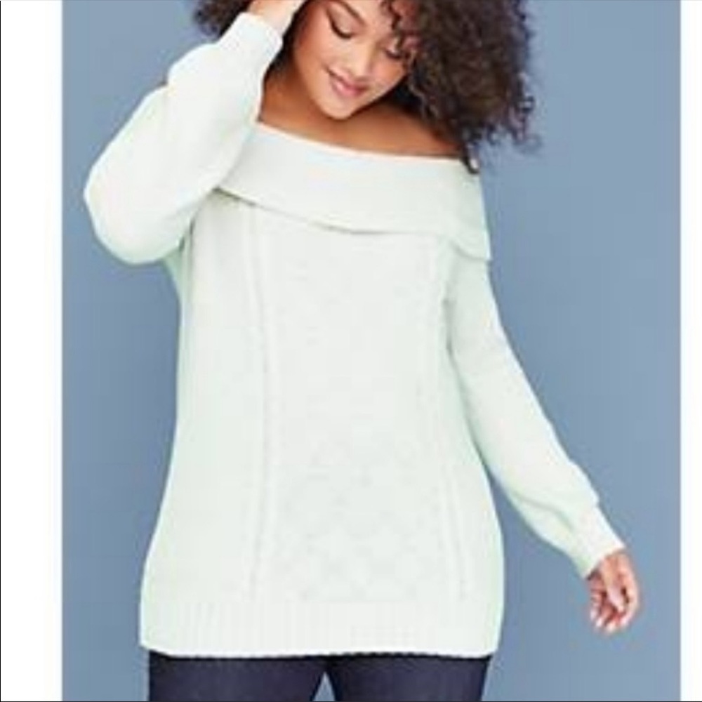 Lane Bryant Off-The-Shoulder Sweater. Size 18/20